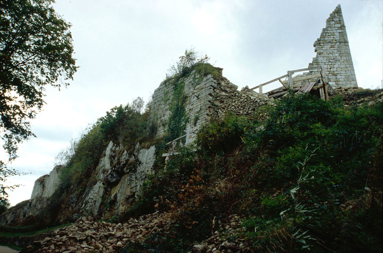 Côté est et extrémité nord de la butte castrale