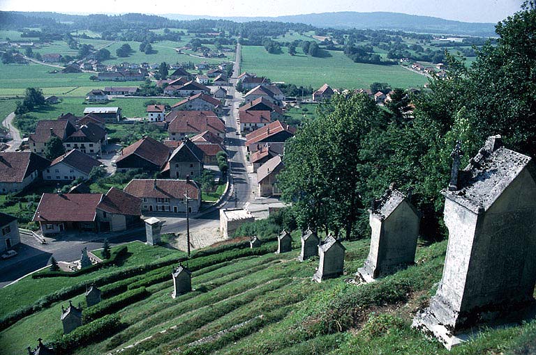 Vue depuis la terrasse supérieure du tombeau