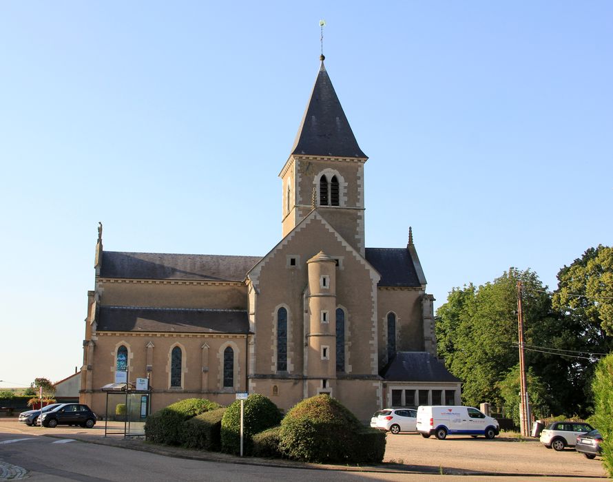 façade latérale sud, vue générale