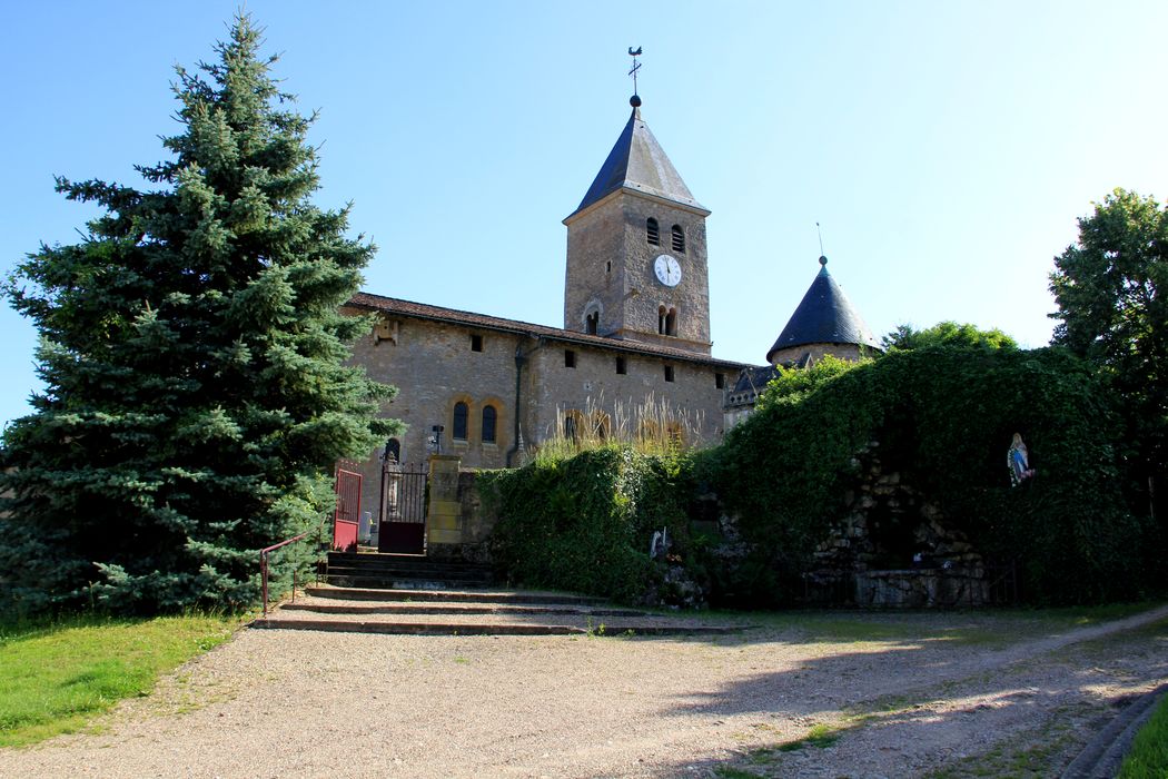 façade latérale sud, vue partielle