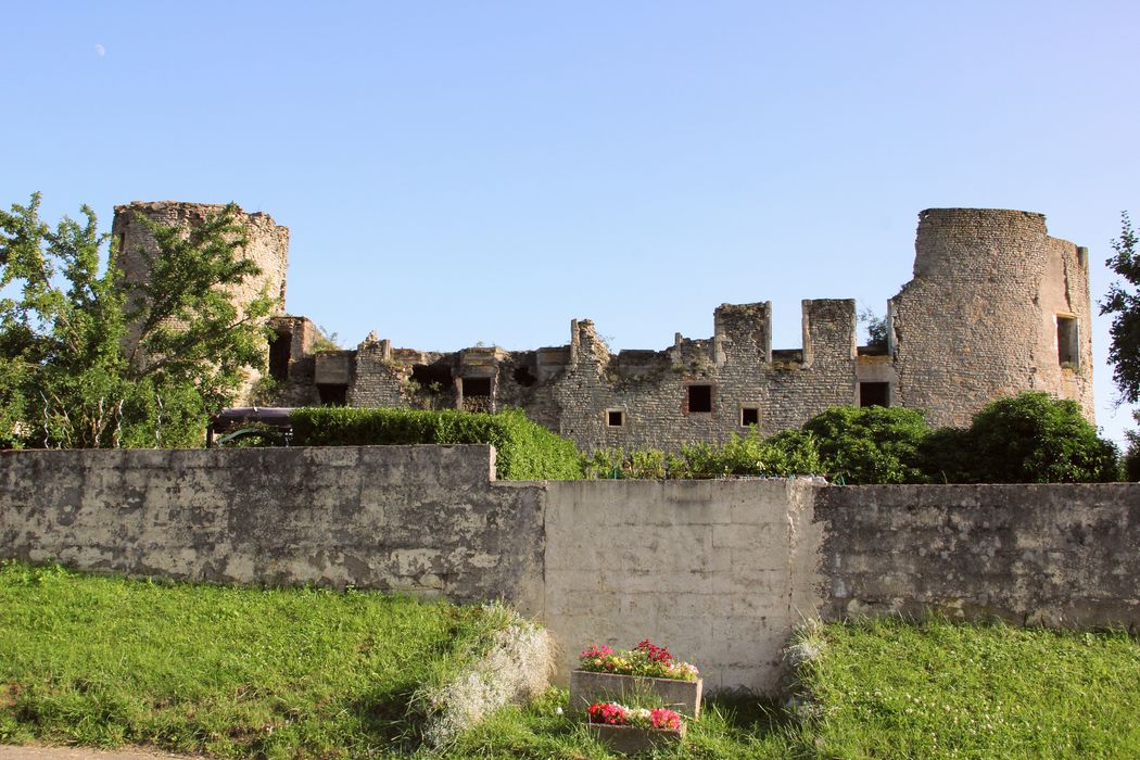 vue partielle des ruines depuis le Nord