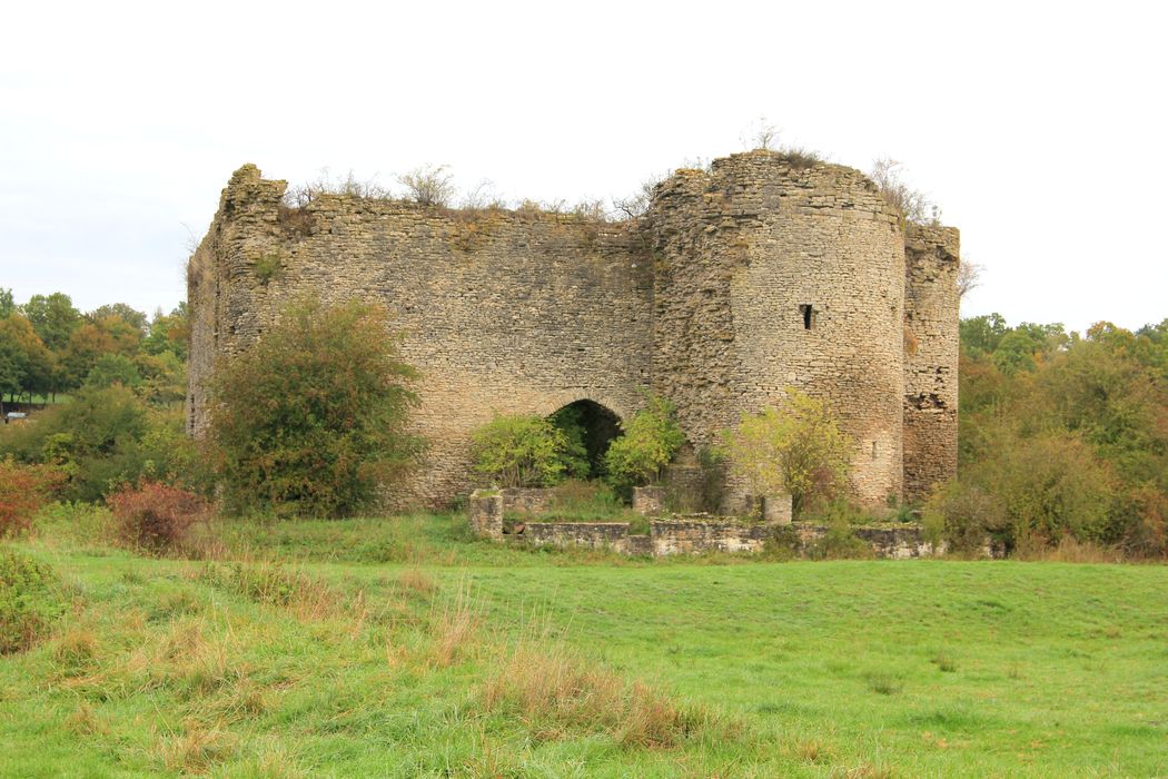 Vue générale des ruines depuis le Sud