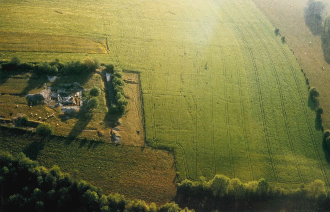 vue aérienne de l'ensemble du site