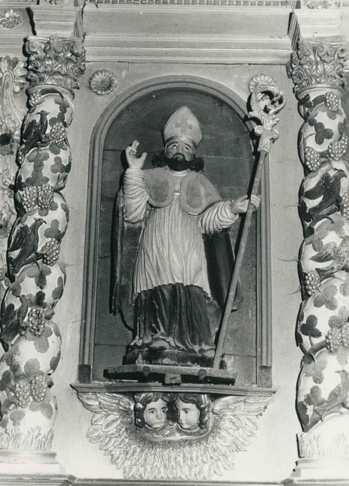 statue : Saint évêque (Saint Renobert ?)