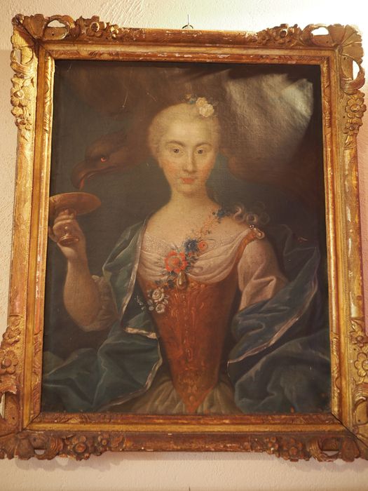 tableau : Portrait de madame Charles de Bourcier de Villers, née Suzanne Marguerite Humbert de Girecourt, cadre