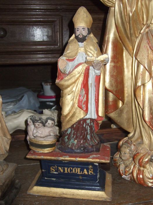 statuette de confrérie : Saint Nicolas de Bari - © Ministère de la Culture (France), Direction Régionale des Affaires Culturelles ddu Grand Est – Tous droits réservés