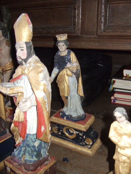 statuette de confrérie : Sainte Agathe - © Ministère de la Culture (France), Direction Régionale des Affaires Culturelles ddu Grand Est – Tous droits réservés