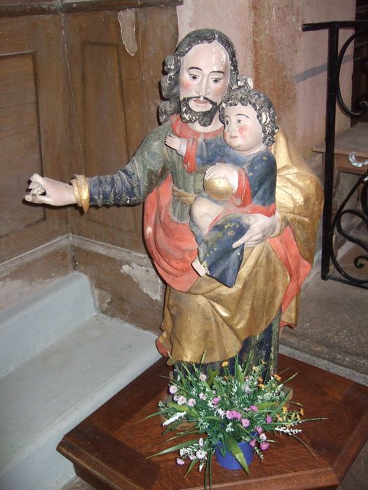 statue : Saint Joseph et l'Enfant Jésus - © Ministère de la Culture (France), Direction Régionale des Affaires Culturelles ddu Grand Est – Tous droits réservés