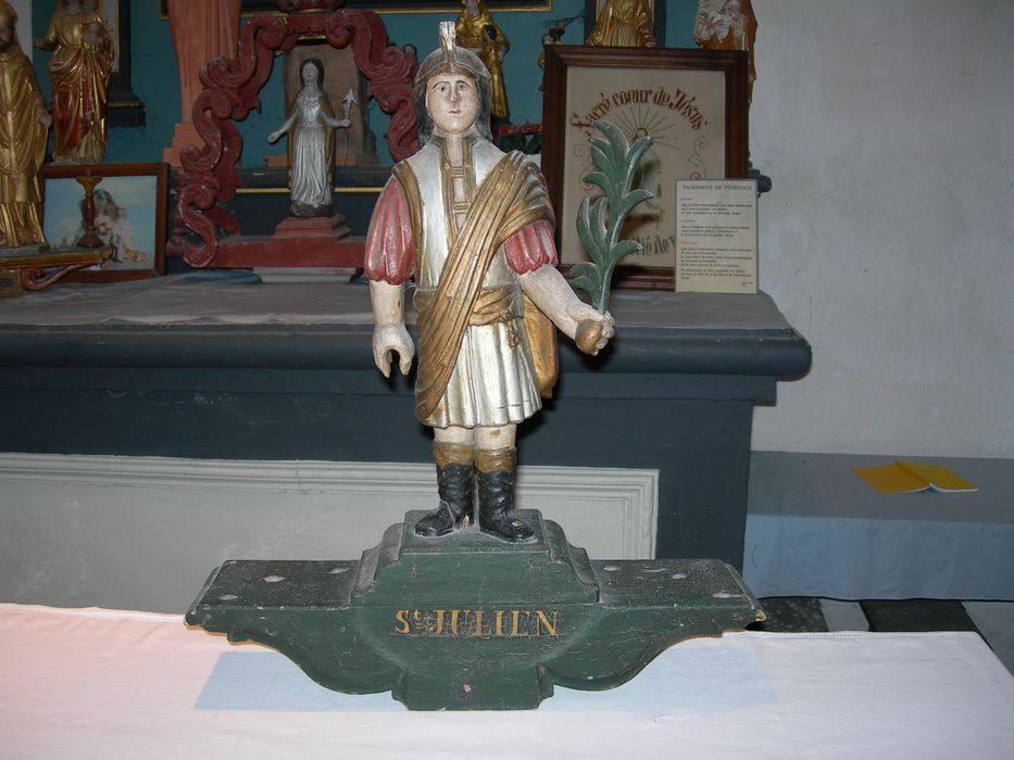 statuette de confrérie : Saint Julien - © Ministère de la Culture (France), Direction Régionale des Affaires Culturelles du Grand Est – Tous droits réservés