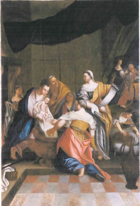 tableau : la Nativité de la Vierge, cadre