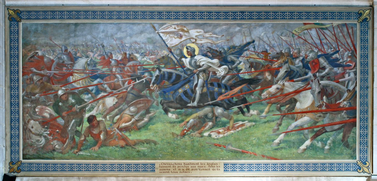 tableau : Jeanne mène la bataille (Vie de Jeanne d'Arc)