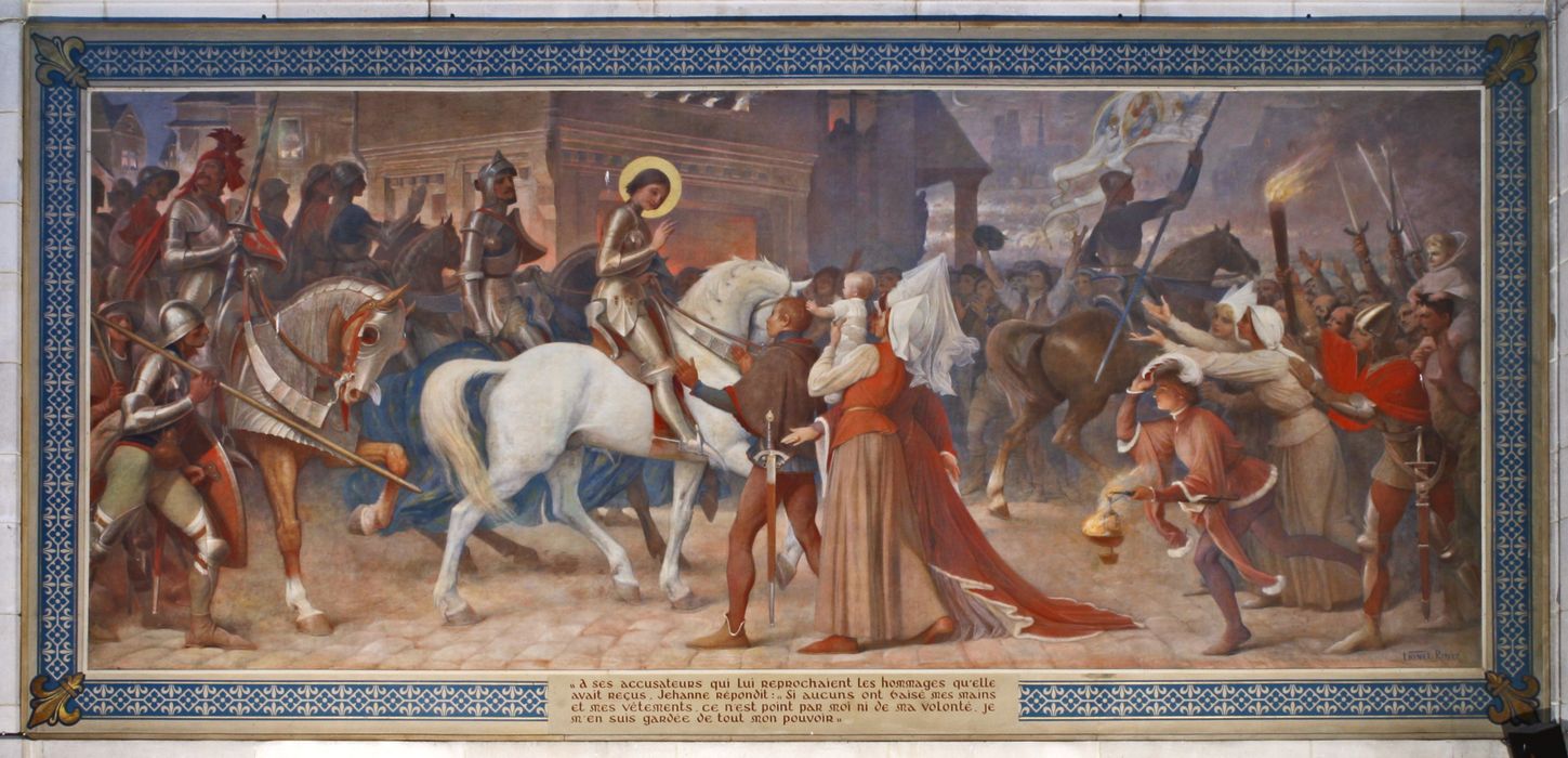 tableau : Jeanne d'Arc face aux reproches (Vie de Jeanne d'Arc)