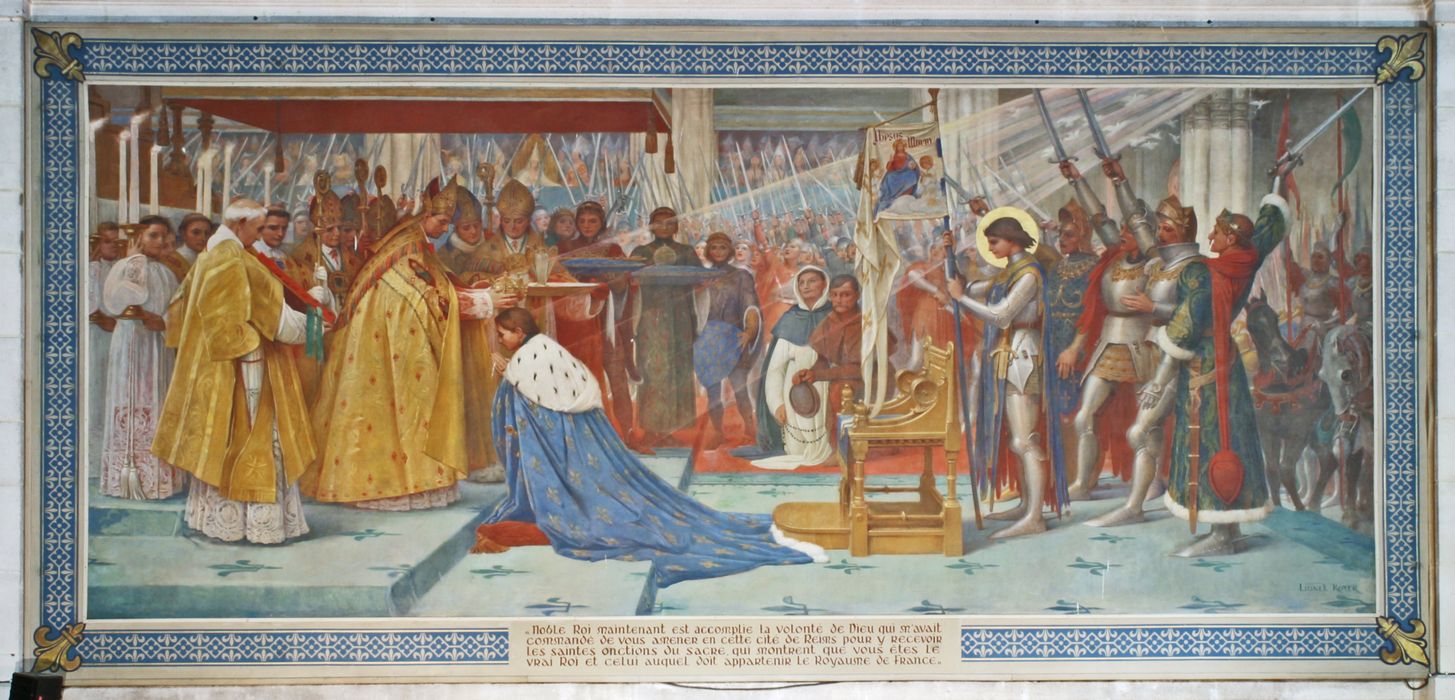 tableau : Sacre de Charles VII  (Vie de Jeanne d'Arc)