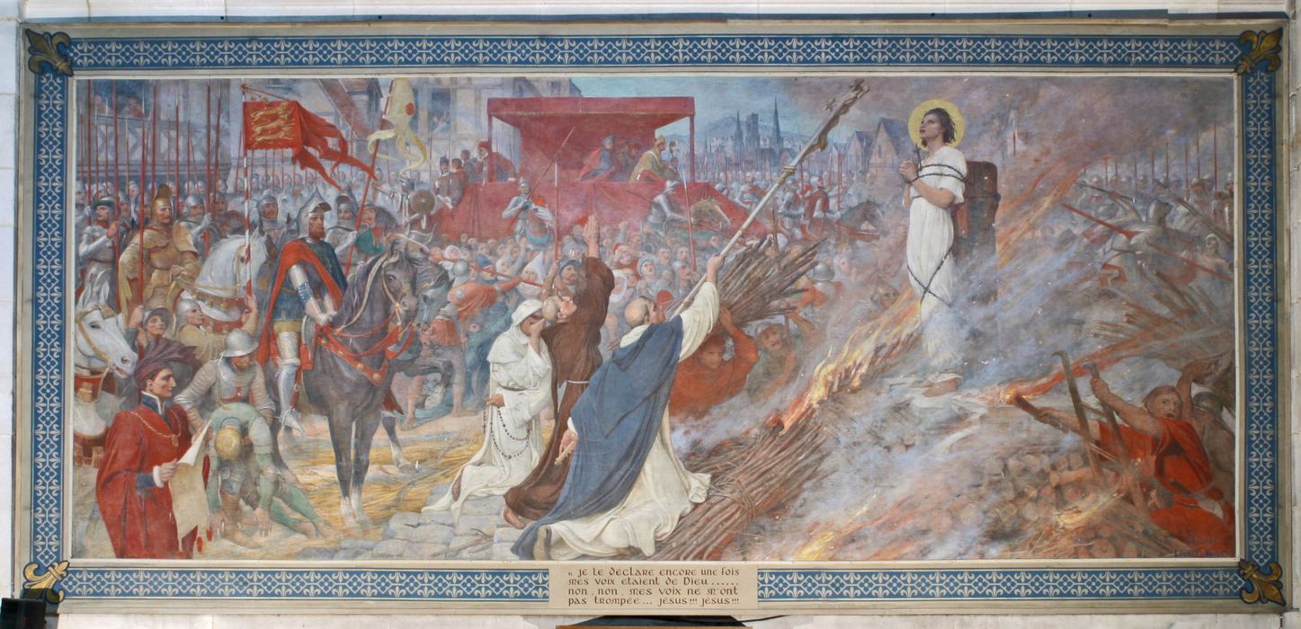 tableau : Jeanne d'Arc sur le bûcher (Vie de Jeanne d'Arc)