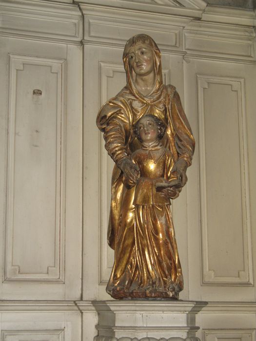 groupe sculpté : Sainte Anne et la Vierge - © Ministère de la Culture (France), Direction Régionale des Affaires Culturelles ddu Grand Est – Tous droits réservés