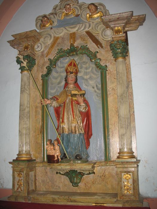 retable, statue : Saint Nicolas