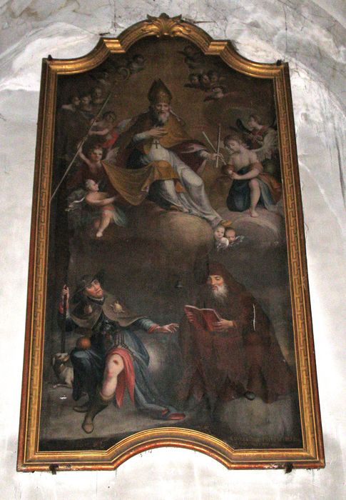 tableau : Saint Blaise, saint Roch et saint Antoine, cadre