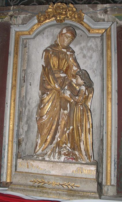 bas-relief : L'Education de la Vierge