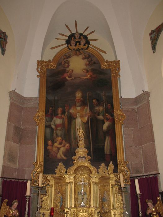 tableau, cadre : Saint Nicolas ressuscitant les trois jouvenceaux - © Ministère de la Culture (France), Direction Régionale des Affaires Culturelles du Grand Est – Tous droits réservés
