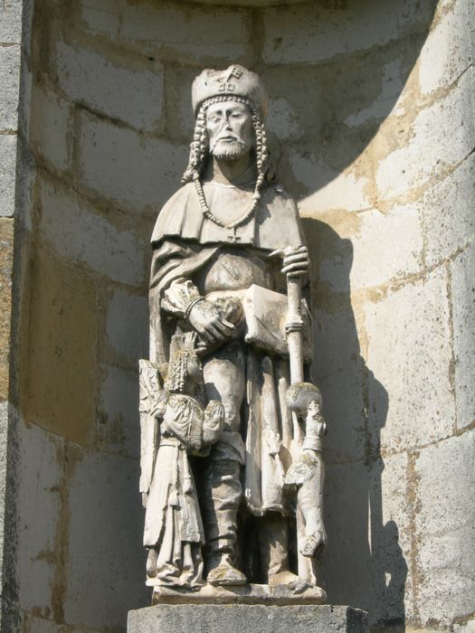 groupe sculpté : Saint Roch