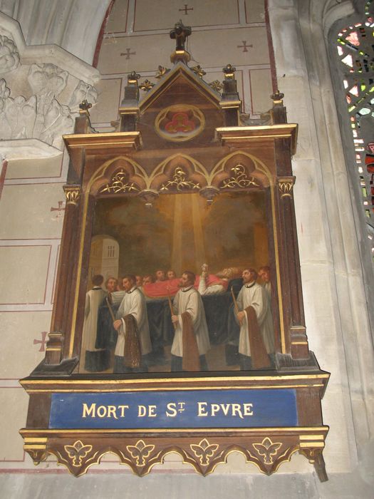 tableau de la vie de saint Epvre, cadre : Mort de saint Epvre