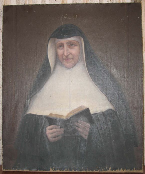 tableau : Portrait de Céline Raquemel, mère supérieure de la communauté des soeurs de Notre-Dame de Mirecourt (?)