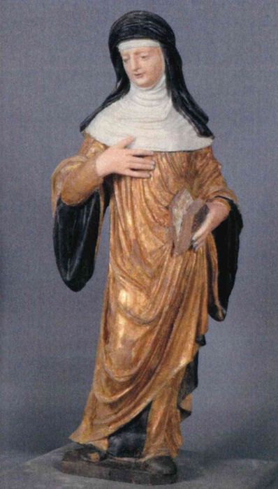 statue : Sainte Claire d'Assise - © Ministère de la Culture (France), Direction Régionale des Affaires Culturelles ddu Grand Est – Tous droits réservés