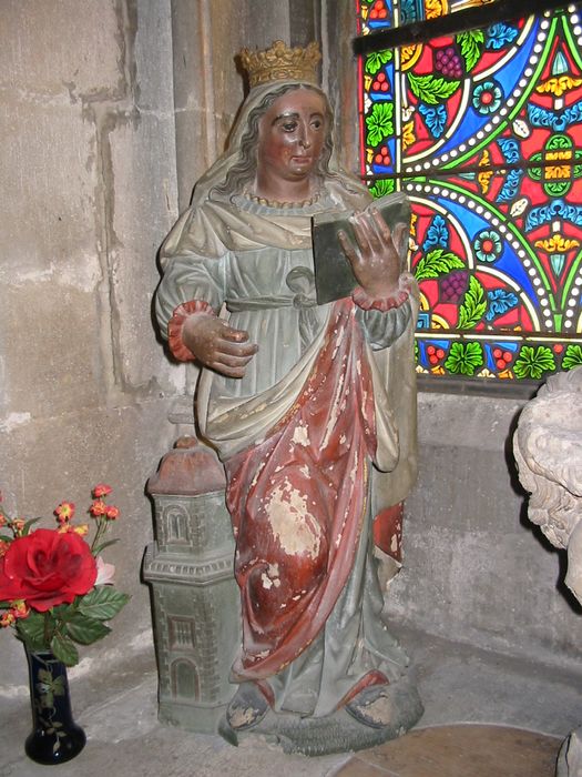 statue : Sainte Barbe - © Ministère de la Culture (France), Direction Régionale des Affaires Culturelles ddu Grand Est – Tous droits réservés