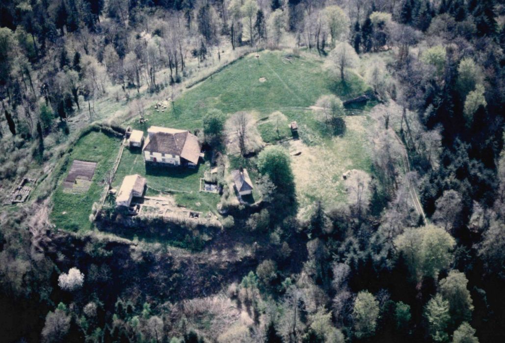 vue aérienne de l'ensemble du site