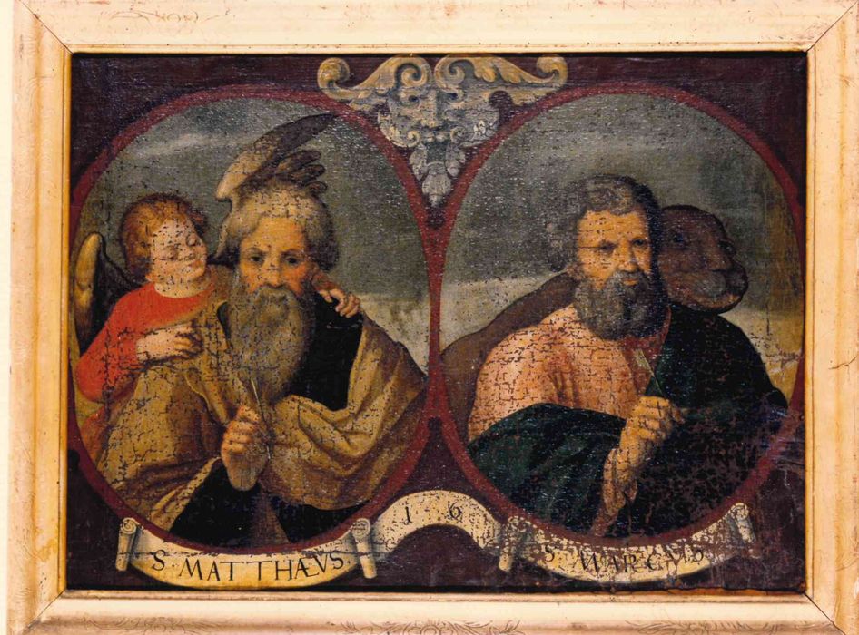 tableau : Les évangélistes Saint Matthieu et Saint Marc