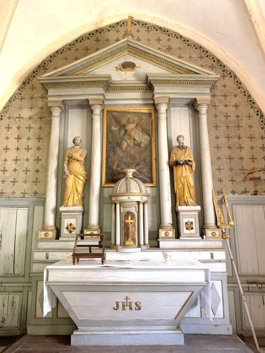 maître-autel, retable, statues : Saint Pierre, saint Paul