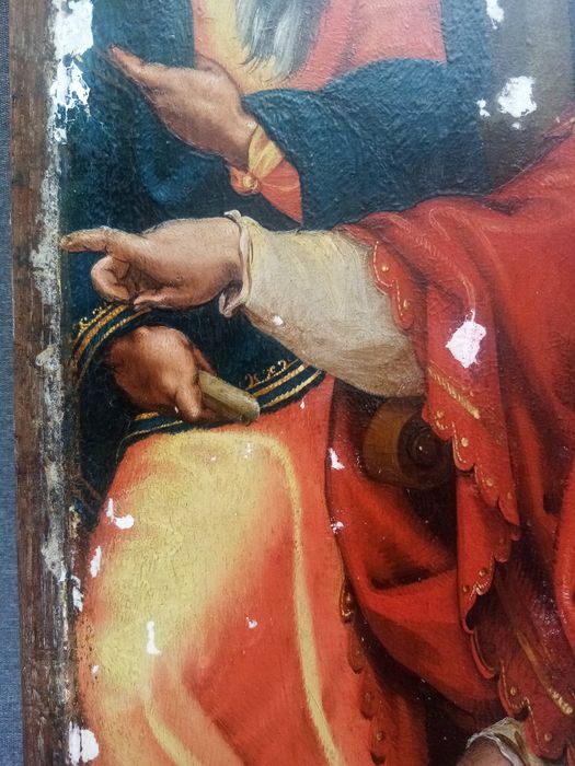 triptyque, détail du panneau n°1 (intérieur) : Jugement de Pilate (le)
