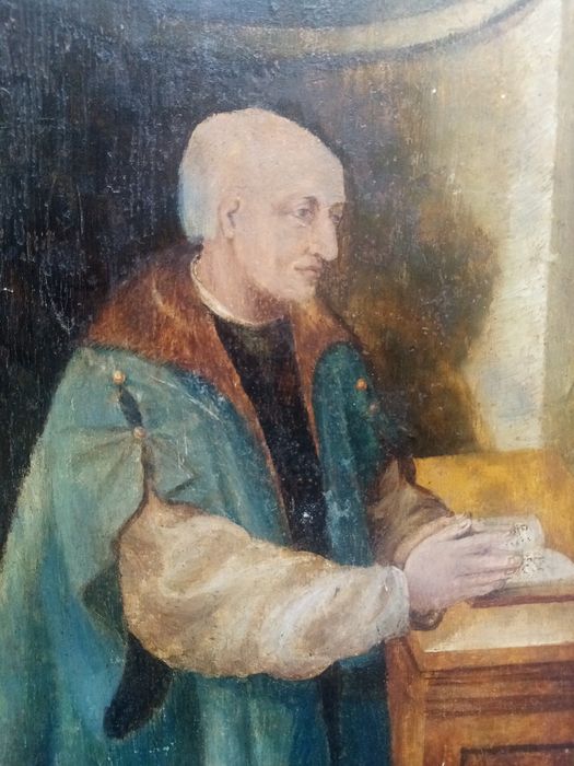 triptyque, détail du panneau n°2 (intérieur) : Étienne Chavalier, le donateur