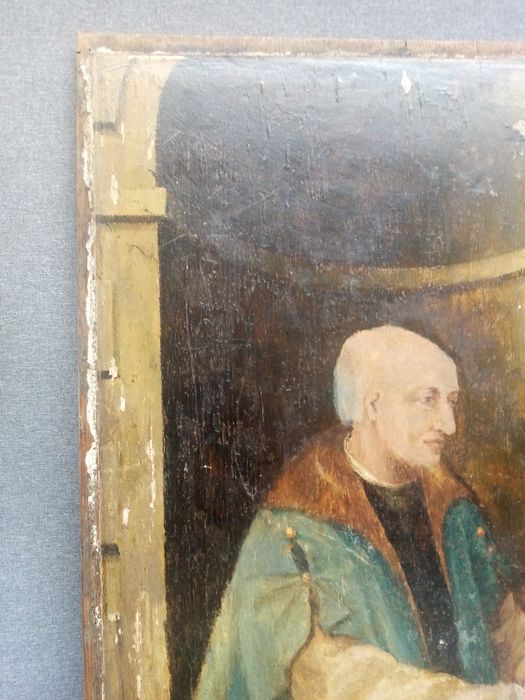 triptyque, détail du panneau n°2 (intérieur) : Étienne Chavalier, le donateur
