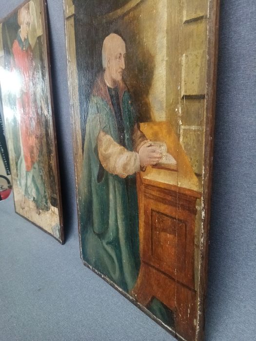 triptyque, détail du panneau n°2 (intérieur) : Étienne Chavalier, le donateur