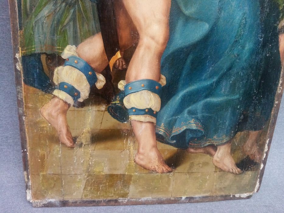 triptyque, détail du panneau n°2 (intérieur) : Jugement de Pilate (le)