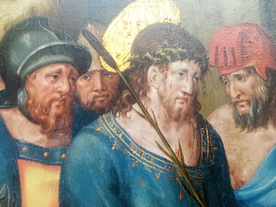 triptyque, détail du panneau n°2 (intérieur) : Jugement de Pilate (le)