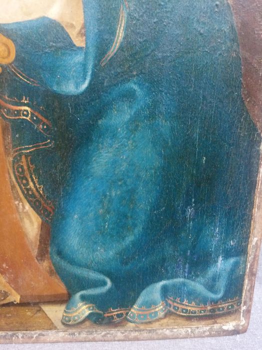 triptyque, détail du panneau n°3 (intérieur) : Vierge de l’Annonciation