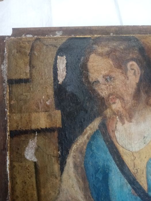 triptyque, détail du panneau n°4 (extérieur) : Saint Jacques