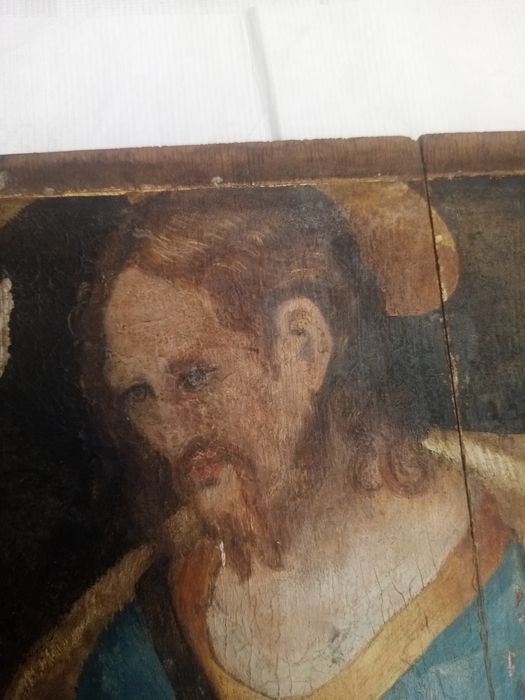 triptyque, détail du panneau n°4 (extérieur) : Saint Jacques