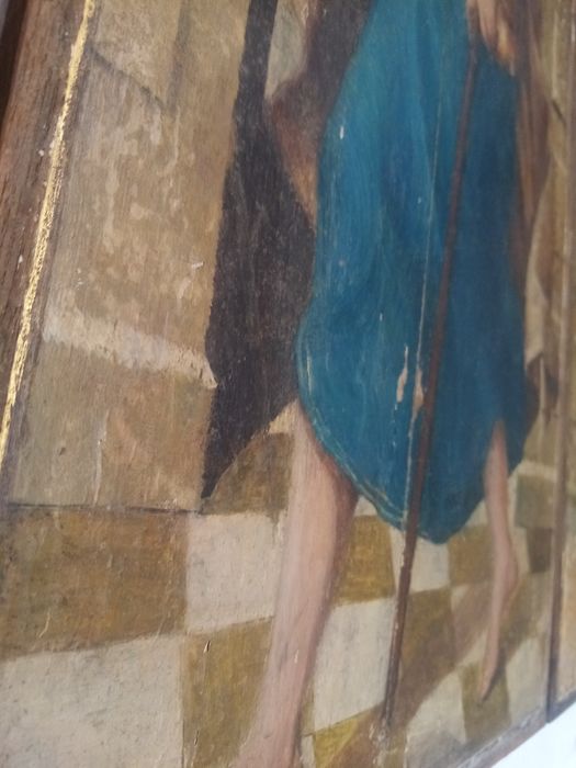 triptyque, détail du panneau n°4 (extérieur) : Saint Jacques