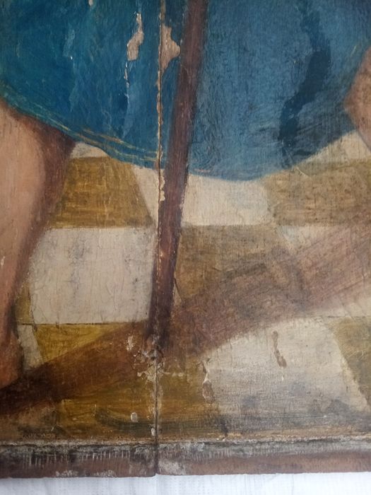 triptyque, détail du panneau n°4 (extérieur) : Saint Jacques