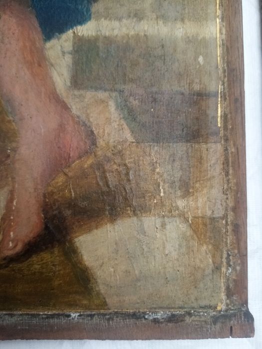 triptyque, détail du panneau n°4 (extérieur) : Saint Jacques