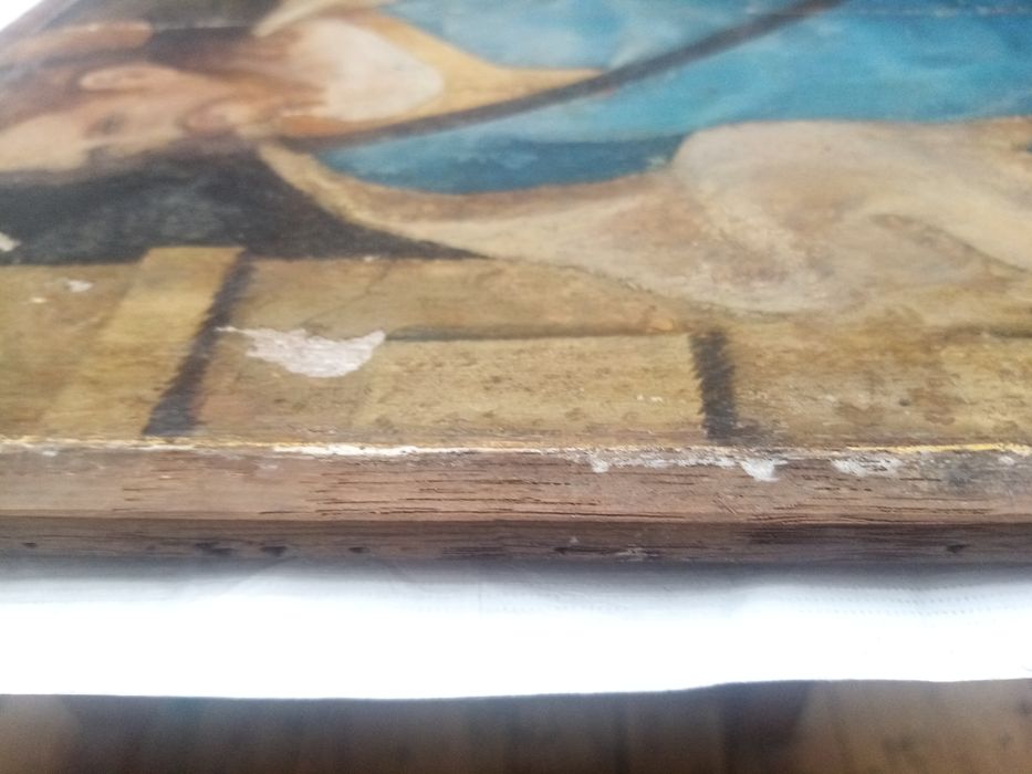 triptyque, détail du panneau n°4 (extérieur) : Saint Jacques