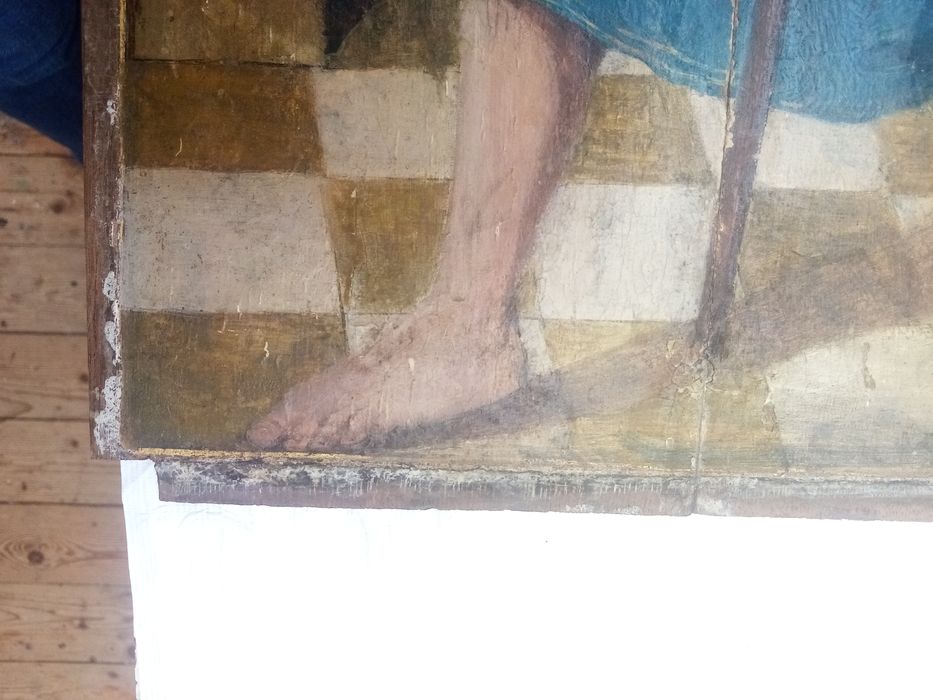 triptyque, détail du panneau n°4 (extérieur) : Saint Jacques