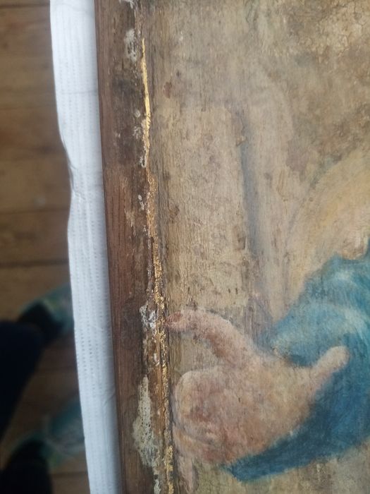 triptyque, détail du panneau n°4 (extérieur) : Saint Jacques