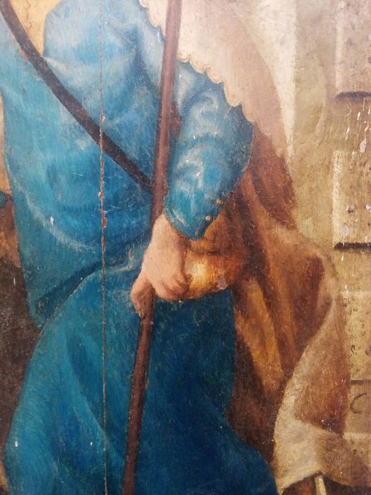 triptyque, détail du panneau n°4 (extérieur) : Saint Jacques