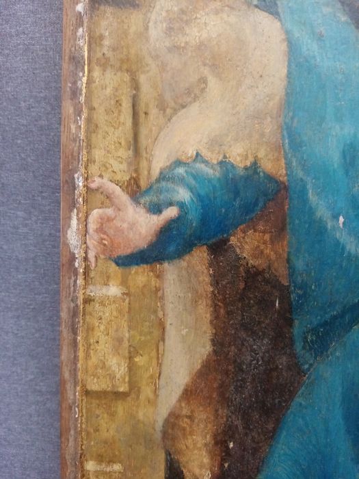 triptyque, détail du panneau n°4 (extérieur) : Saint Jacques