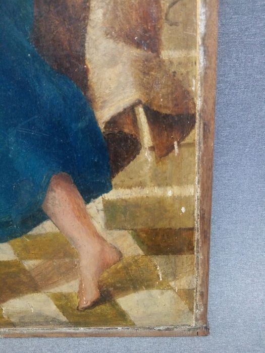 triptyque, détail du panneau n°4 (extérieur) : Saint Jacques