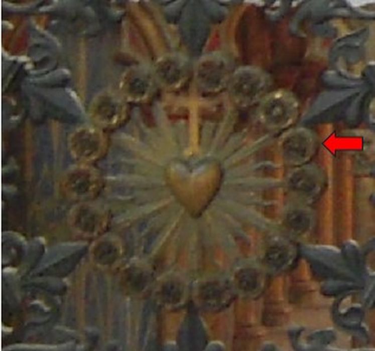 clôture de chapelle (grille de communion), détail
